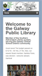 Mobile Screenshot of galwaypubliclibrary.org