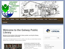 Tablet Screenshot of galwaypubliclibrary.org